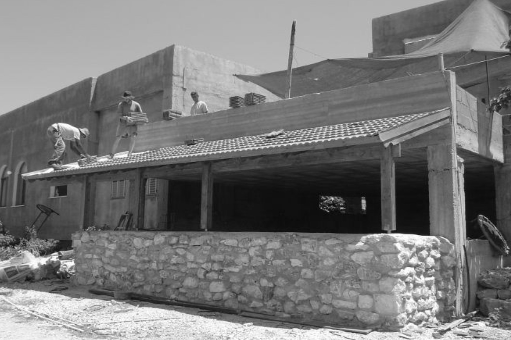 Bauarbeiten für die arabische Waldorfschule Shfaram und das Gästehaus in Sawa’ed